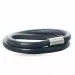 Grau Leder Armband aus Stahl x 6 mm