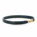 Flach schwarzem armband aus leder  x 6 mm