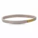 Flach beige magnetarmband aus leder mit vergoldetem stahl  x 6 mm