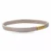 Flach beige magnetarmband aus leder mit vergoldetem stahl x 6 mm