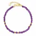 violettem Armband mit Amethyst