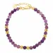 violettem Armband mit Amethyst