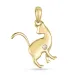 Katze Diamant Anhänger in 9 karat Gold 0,01 ct