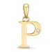buchstab p Diamant Anhänger in 9 karat Gold 0,01 ct