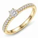 lab grown Diamant Ring in 9 Karat Gold 0,30 ct 0,15 ct