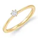 0,10 ct lab grown Diamant Solitärring in 9 Karat Gold 0,10 ct