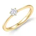 0,20 ct lab grown Diamant Solitärring in 9 Karat Gold 0,20 ct