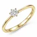 0,20 ct lab grown Diamant Solitärring in 9 Karat Gold 0,20 ct