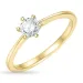 0,50 ct lab grown Diamant Solitärring in 9 Karat Gold 0,50 ct