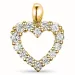 Herz lab grown Diamant Anhänger in 9 karat Gold 0,54 ct