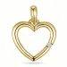 Herz lab grown Diamant Anhänger in 9 karat Gold 0,01 ct