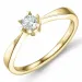 0,20 ct lab grown Diamant Solitärring in 9 Karat Gold 0,20 ct