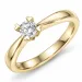 0,20 ct lab grown Diamant Solitärring in 9 Karat Gold 0,20 ct
