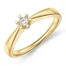0,10 ct lab grown Diamant Solitärring in 9 Karat Gold 0,10 ct