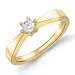 0,20 ct lab grown Diamant Ring in 9 Karat Gold 0,20 ct