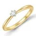 0,10 ct lab grown Diamant Solitärring in 9 Karat Gold 0,10 ct