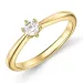 0,20 ct lab grown Diamant Solitärring in 9 Karat Gold 0,20 ct