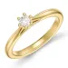 0,20 ct lab grown Diamant Solitärring in 9 Karat Gold 0,20 ct