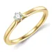 0,10 ct lab grown Diamant Solitärring in 9 Karat Gold 0,10 ct