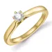 0,20 ct lab grown Diamant Solitärring in 9 Karat Gold 0,20 ct
