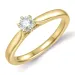 0,30 ct lab grown Diamant Solitärring in 9 Karat Gold 0,30 ct