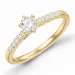 lab grown Diamant Ring in 9 Karat Gold 0,30 ct 0,13 ct