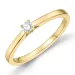 0,10 ct lab grown Diamant Solitärring in 9 Karat Gold 0,10 ct