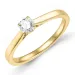 0,30 ct lab grown Diamant Solitärring in 9 Karat Gold 0,30 ct