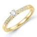 lab grown Diamant Ring in 9 Karat Gold 0,20 ct 0,09 ct