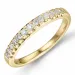 lab grown Diamant Memoirering in 9 Karat Gold 0,26 ct