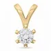 lab grown Diamant Anhänger in 9 karat Gold 1,0 ct