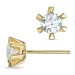 2 x 0,40 ct lab grown Diamant Ohrringe in 9 Karat Gold mit lab grown Diamant 
