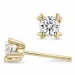2 x 0,20 ct lab grown Diamant Solitärohrstecker in 9 Karat Gold mit lab grown Diamant 