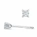 2 x 0,10 ct lab grown Diamant Solitärohrstecker in 9 Karat Weißgold mit lab grown Diamant 