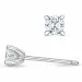 2 x 0,20 ct lab grown Diamant Solitärohrstecker in 9 Karat Weißgold mit lab grown Diamant 