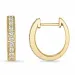 14 mm Kreole in 9 Karat Gold mit lab grown Diamant 