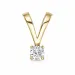 0,10 ct lab grown Diamant Solitäranhänger in 9 karat Gold 0,10 ct