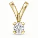 0,20 ct lab grown Diamant Solitäranhänger in 9 karat Gold 0,20 ct
