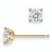 2 x 0,20 ct lab grown Diamant Solitärohrstecker in 9 Karat Gold mit lab grown Diamant (CVD) 