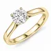 1,00 ct lab grown Diamant Solitärring in 9 Karat Gold 1,0 ct
