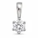 0,20 ct lab grown Diamant Solitäranhänger in 9 karat Weißgold 0,20 ct
