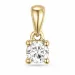 0,20 ct lab grown Diamant Solitäranhänger in 9 karat Gold 0,20 ct