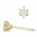 2 x 0,20 ct lab grown Diamant Solitärohrstecker in 9 Karat Gold mit lab grown Diamant 
