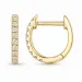8 mm lab grown Diamant Kreole in 9 Karat Gold mit lab grown Diamant 