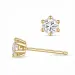 2 x 0,20 ct lab grown Diamant Solitärohrstecker in 9 Karat Gold mit lab grown Diamant 