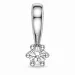 0,05 ct lab grown Diamant Solitäranhänger in 9 karat Weißgold 0,05 ct