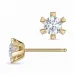 2 x 0,30 ct lab grown Diamant Ohrstecker in 9 Karat Gold mit lab grown Diamant (CVD) 