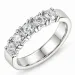 lab grown Diamant Ring in 14 Karat Weißgold 5 x 0,15 ct