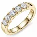 lab grown Diamant Memoirering in 14 Karat Gold 5 x 0,20 ct