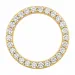 runder lab grown Diamant Anhänger in 14 karat Gold 0,53 ct